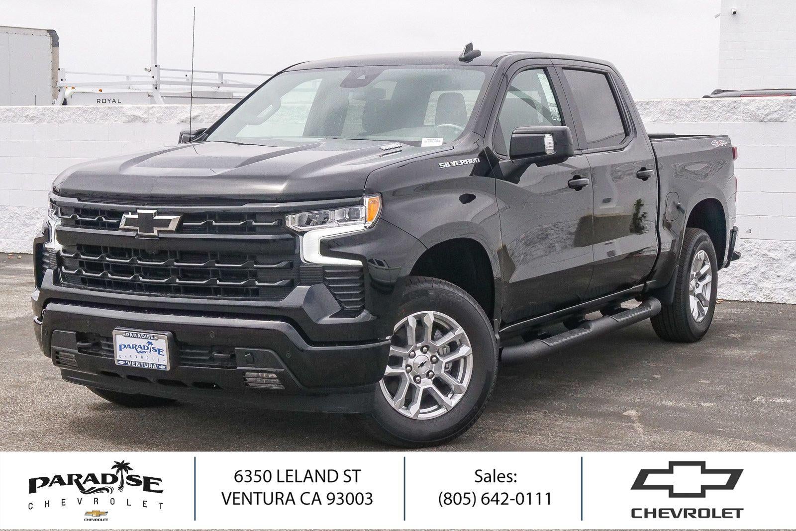 Black 2026 Chevrolet Silverado 1500 Pickup Truck Four-Wheel Drive Automatic