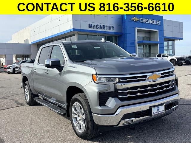 Sterling Gray Metallic 2026 Chevrolet Silverado 1500 LTZ Crew Cab 4WD Pickup Truck Four-Wheel Drive Automatic