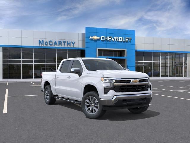 Summit White 2026 Chevrolet Silverado 1500 LT Crew Cab 4WD Pickup Truck Four-Wheel Drive Automatic
