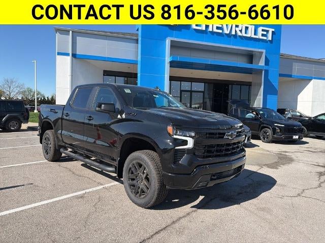 Black 2026 Chevrolet Silverado 1500 LT Trail Boss Crew Cab 4WD Pickup Truck Four-Wheel Drive Automatic