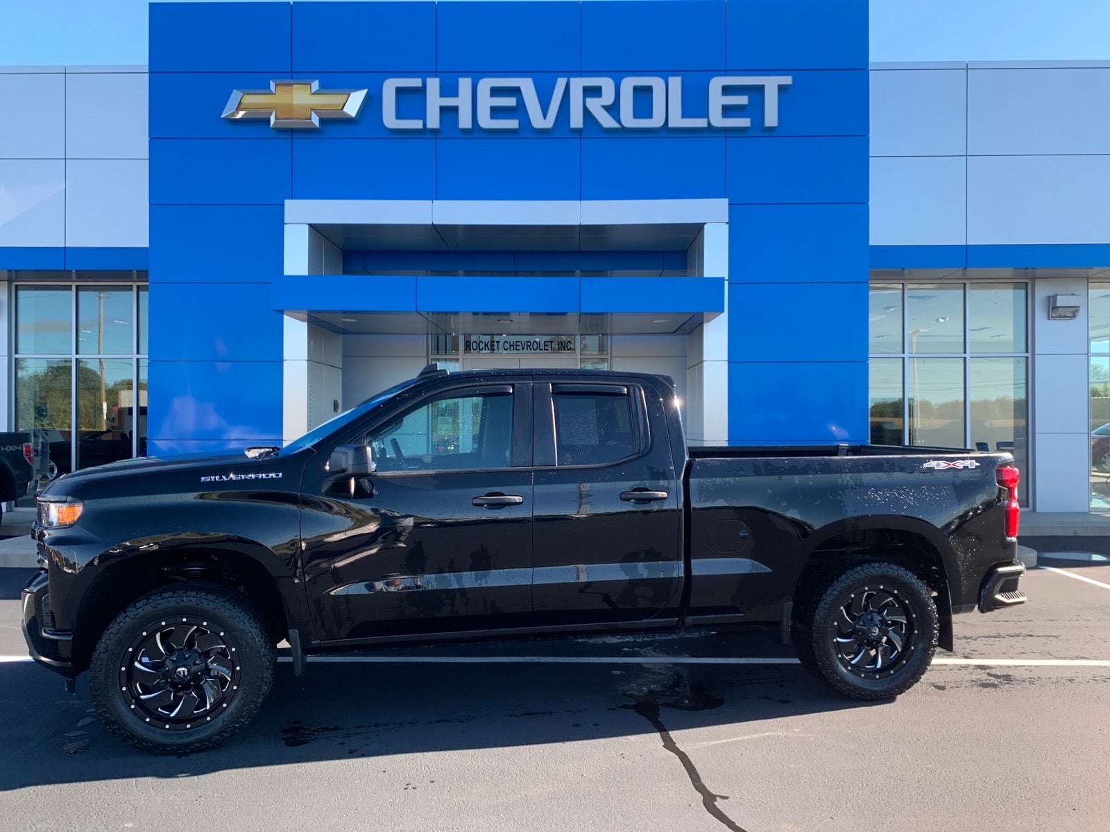 Black 2019 Chevrolet Silverado 1500 Pickup Truck Four-Wheel Drive Automatic