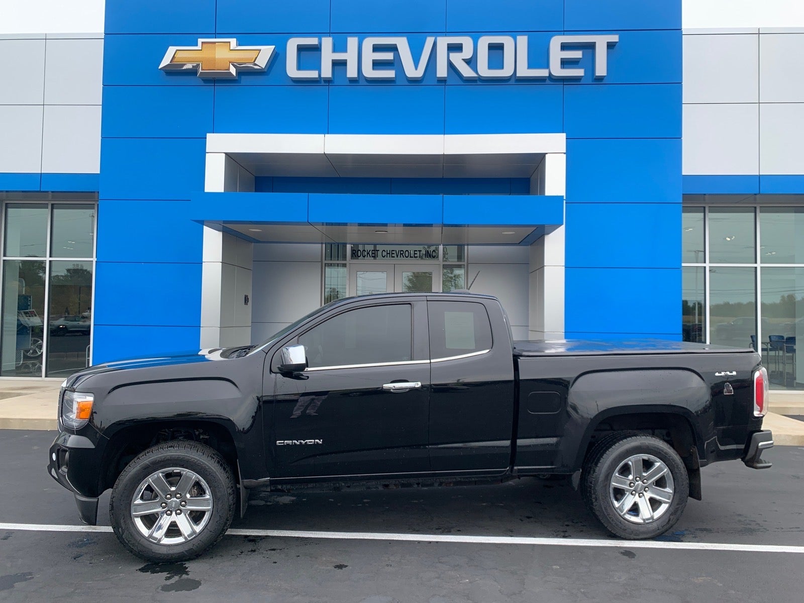 Onyx Black 2017 GMC Canyon Pickup Truck Four-Wheel Drive Automatic
