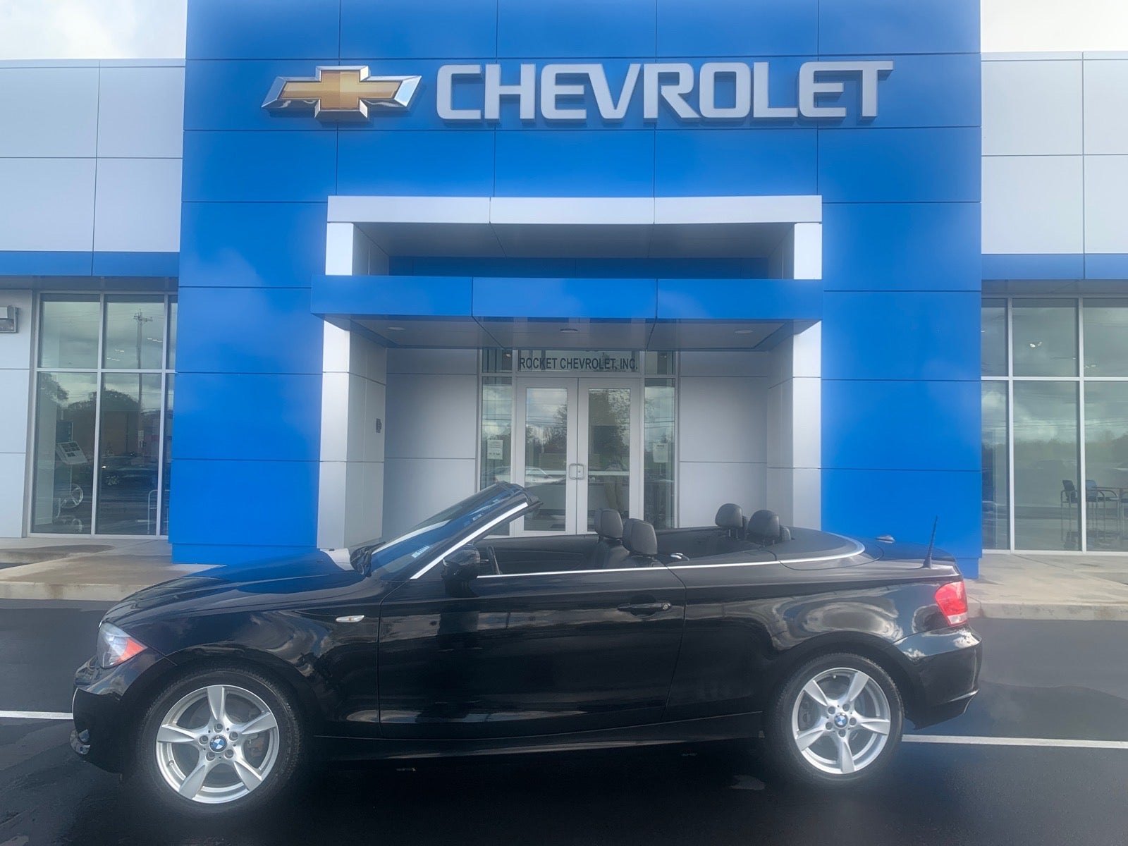 Black 2013 BMW 1 Series Convertible Rear-Wheel Drive 6-Speed Automatic