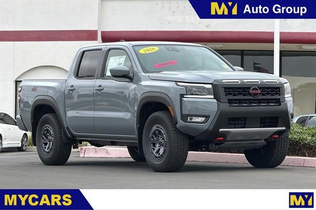 Boulder Gray Pearl 2026 Nissan Frontier Pickup Truck Four-Wheel Drive 9-Speed Automatic