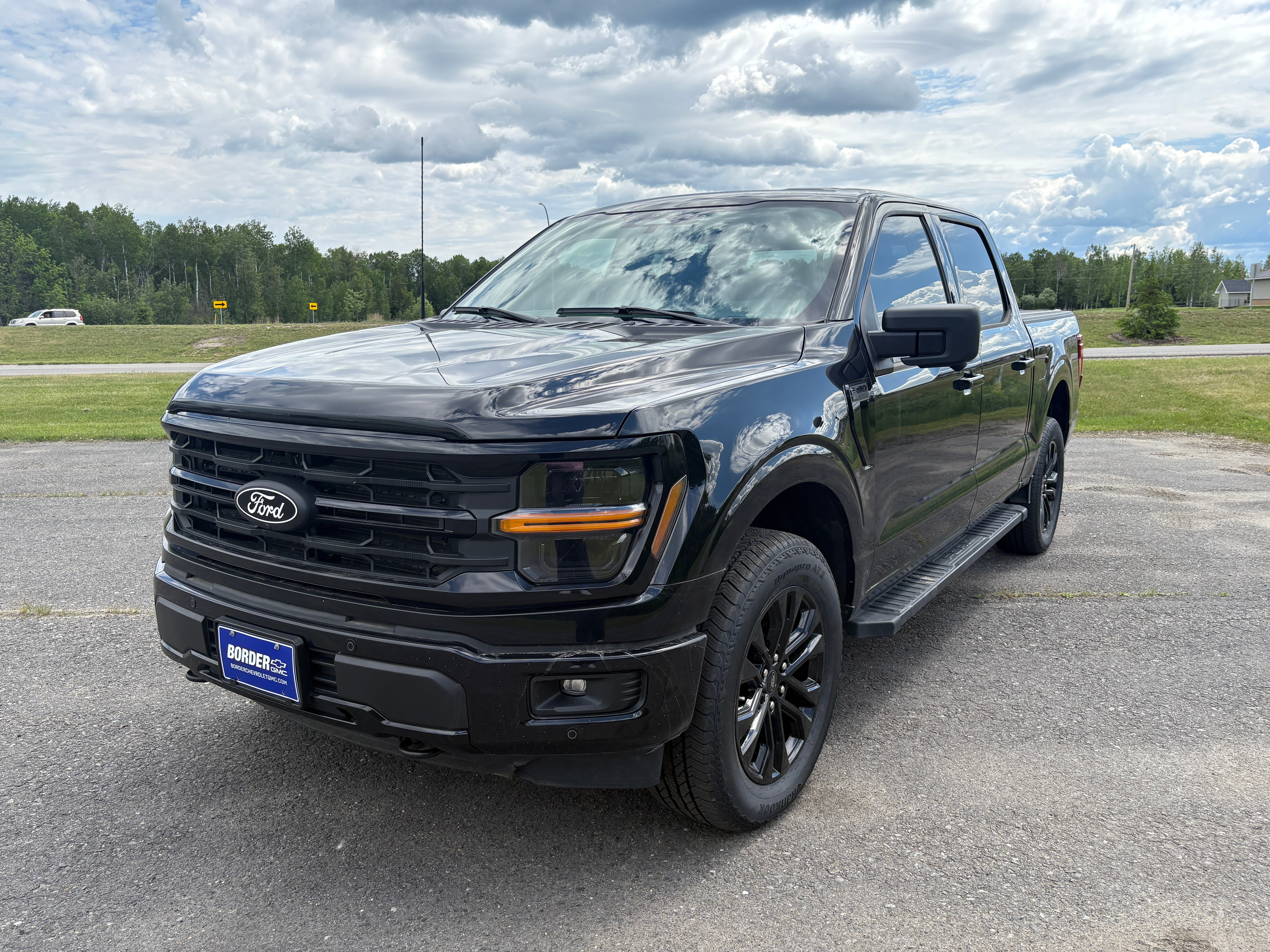 Black 2024 Ford F-150 Pickup Truck Four-Wheel Drive Automatic
