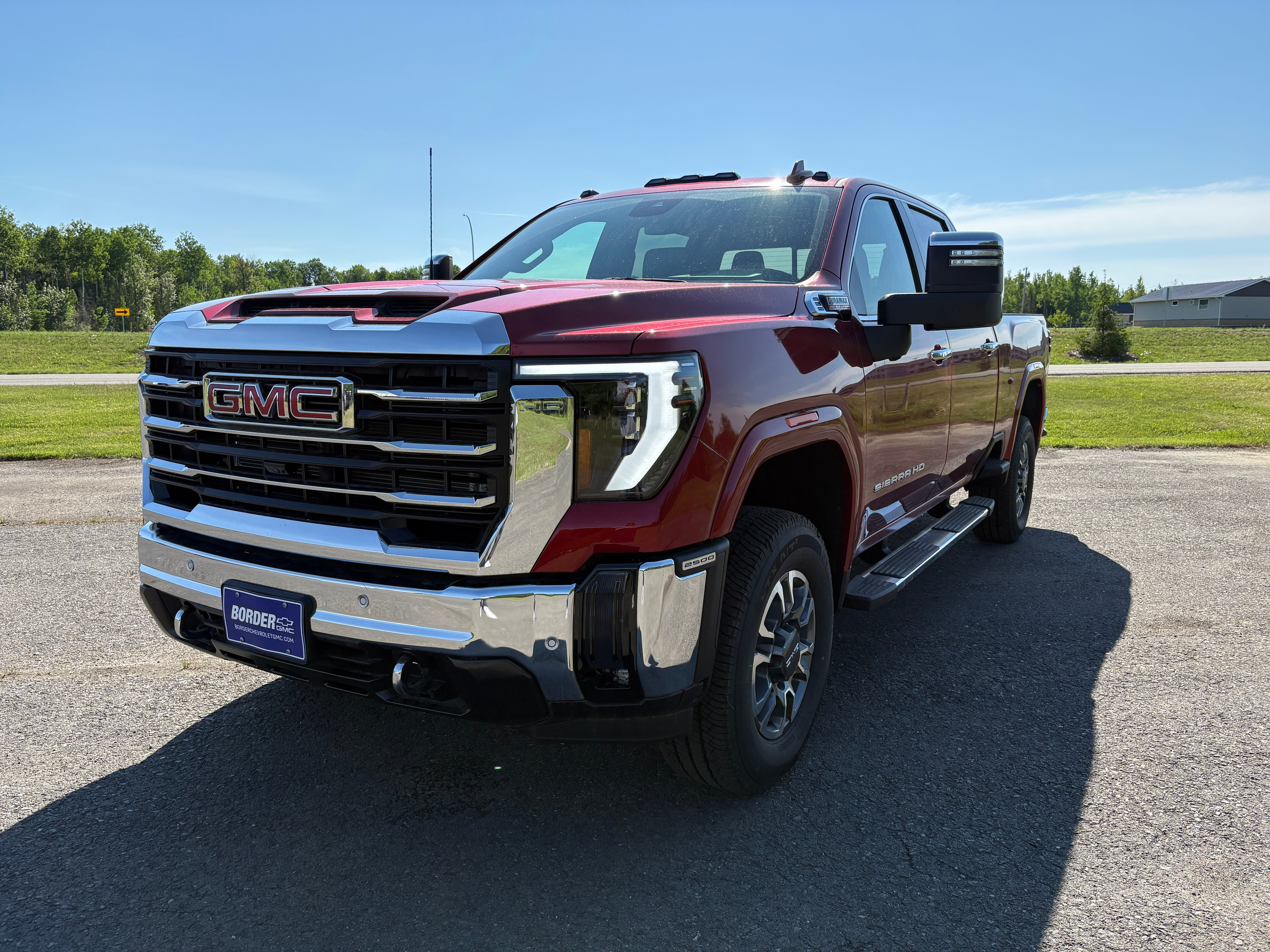 Volcanic Red Tintcoat 2025 GMC Sierra 2500HD Pickup Truck Four-Wheel Drive Automatic