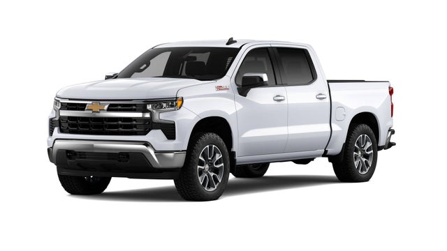 Summit White 2026 Chevrolet Silverado 1500 LT Crew Cab 4WD Pickup Truck Four-Wheel Drive Automatic