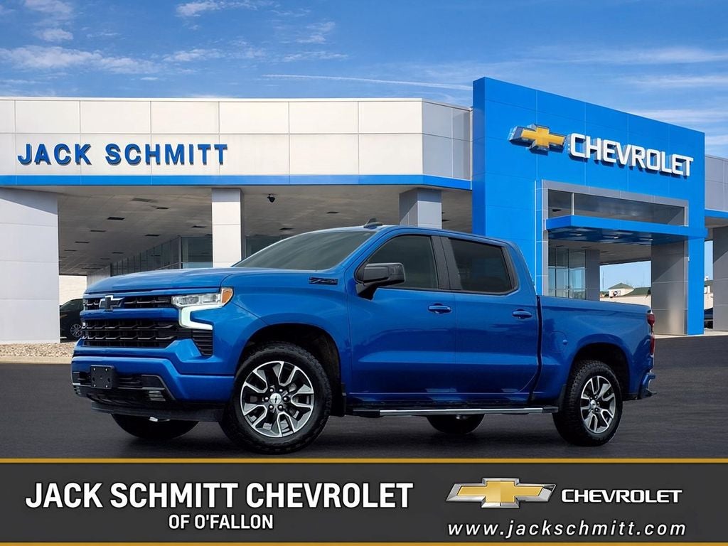 Glacier Blue Metallic 2023 Chevrolet Silverado 1500 Pickup Truck Four-Wheel Drive Automatic