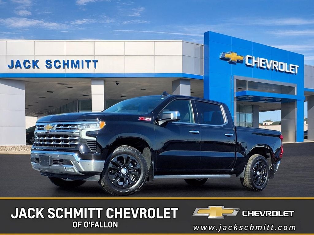 Black 2022 Chevrolet Silverado 1500 Pickup Truck Four-Wheel Drive Automatic