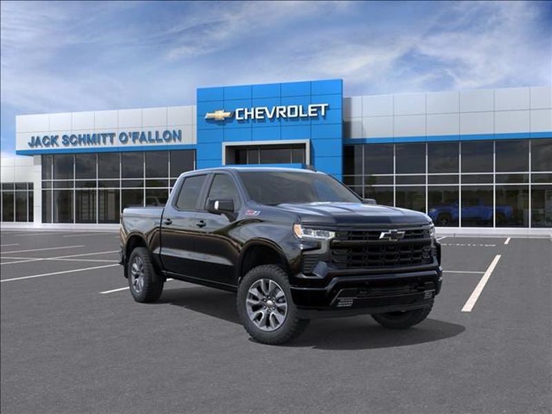 Black 2026 Chevrolet Silverado 1500 RST Crew Cab 4WD Pickup Truck Four-Wheel Drive Automatic