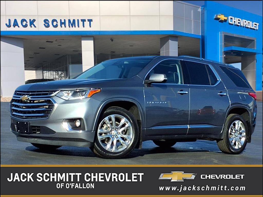 Gray (Satin Steel Metallic) 2021 Chevrolet Traverse SUV / Crossover Four-Wheel Drive Automatic