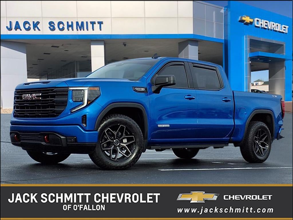 Dynamic Blue Metallic 2022 GMC Sierra 1500 Elevation Crew Cab 4WD Pickup Truck Four-Wheel Drive Automatic