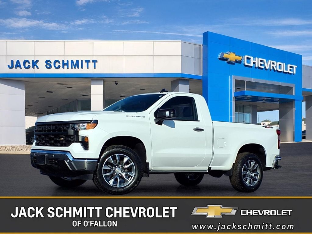 Summit White 2025 Chevrolet Silverado 1500 Pickup Truck Four-Wheel Drive Automatic