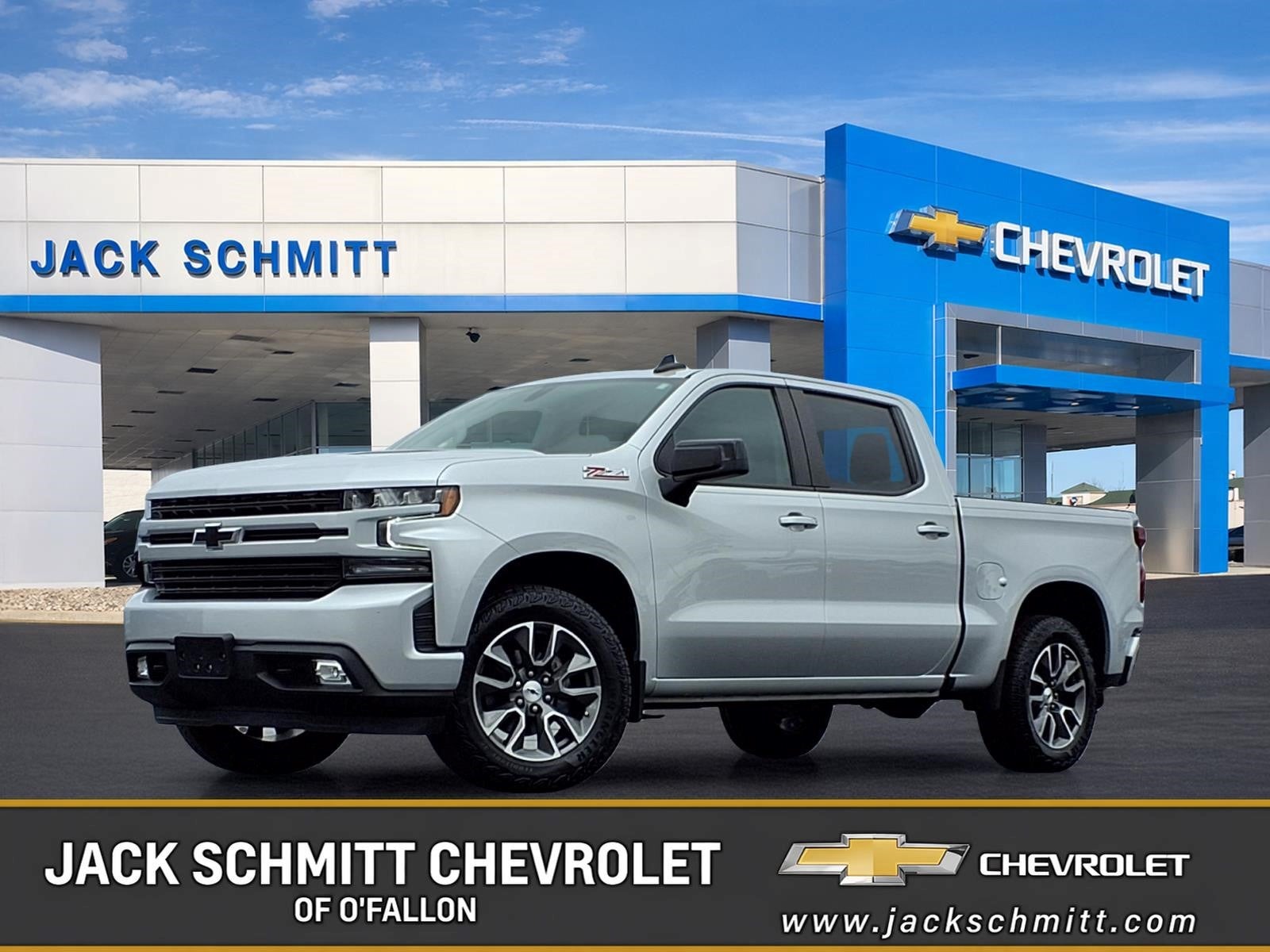 Silver Ice Metallic 2021 Chevrolet Silverado 1500 Pickup Truck Four-Wheel Drive Automatic