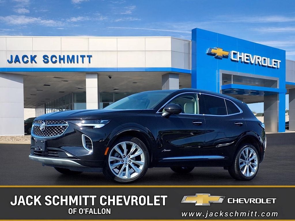 Black (Ebony Twilight Metallic) 2023 Buick Envision Avenir AWD SUV / Crossover All-Wheel Drive Automatic
