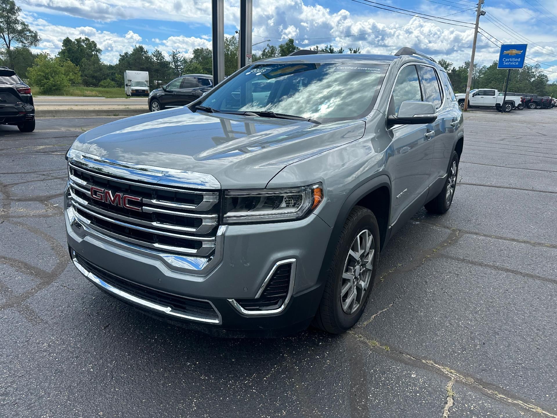 Sterling Metallic 2023 GMC Acadia SUV / Crossover Four-Wheel Drive Automatic