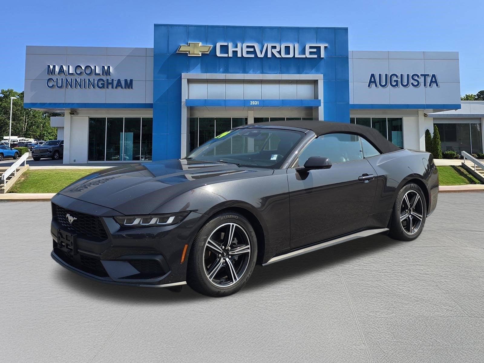 Gray 2024 Ford Mustang Convertible Rear-Wheel Drive Automatic