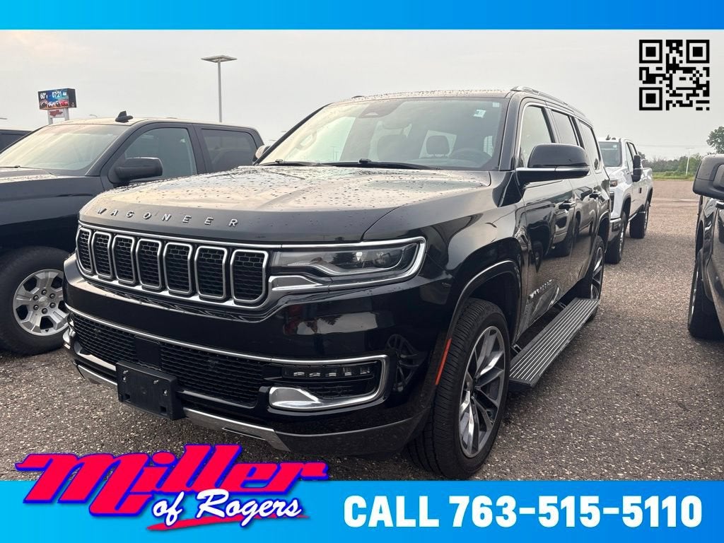 Black 2022 Jeep Wagoneer SUV / Crossover Four-Wheel Drive Automatic