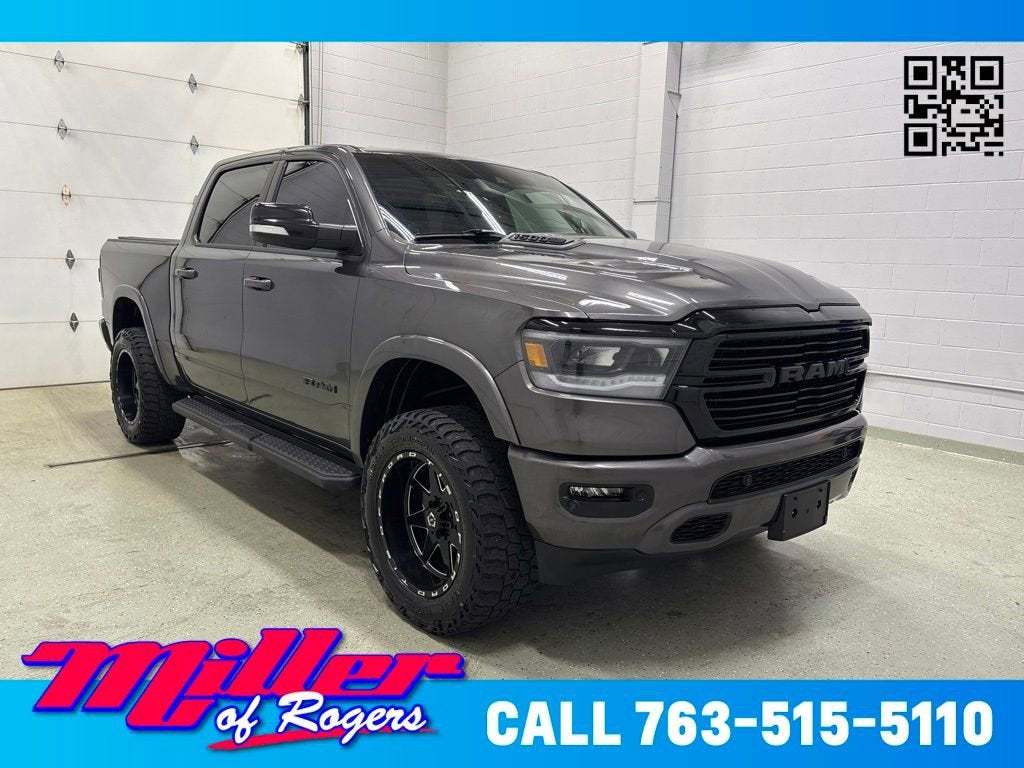 Gray 2021 RAM 1500 Pickup Truck Four-Wheel Drive 8-Speed Automatic