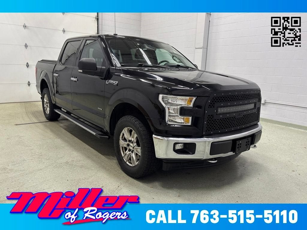 Black 2017 Ford F-150 Pickup Truck Four-Wheel Drive Automatic