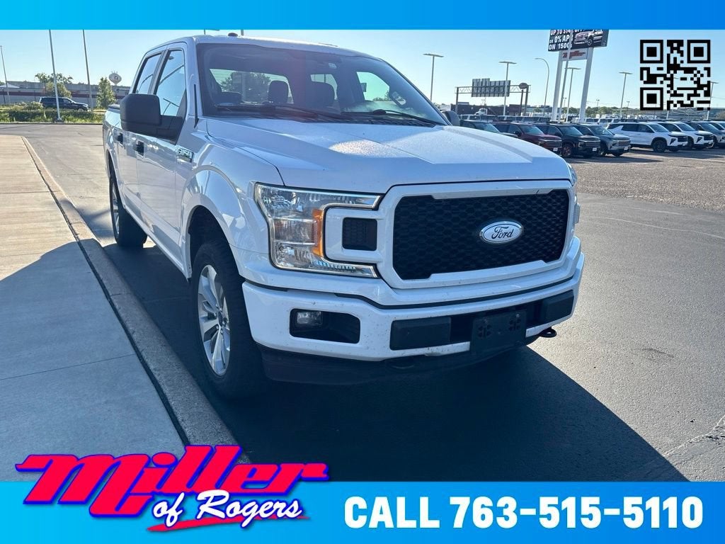 White 2018 Ford F-150 Pickup Truck Four-Wheel Drive Automatic