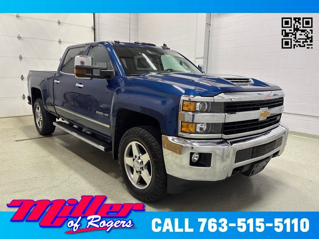 Deep Ocean Blue Metallic 2017 Chevrolet Silverado 2500HD Pickup Truck Four-Wheel Drive Automatic