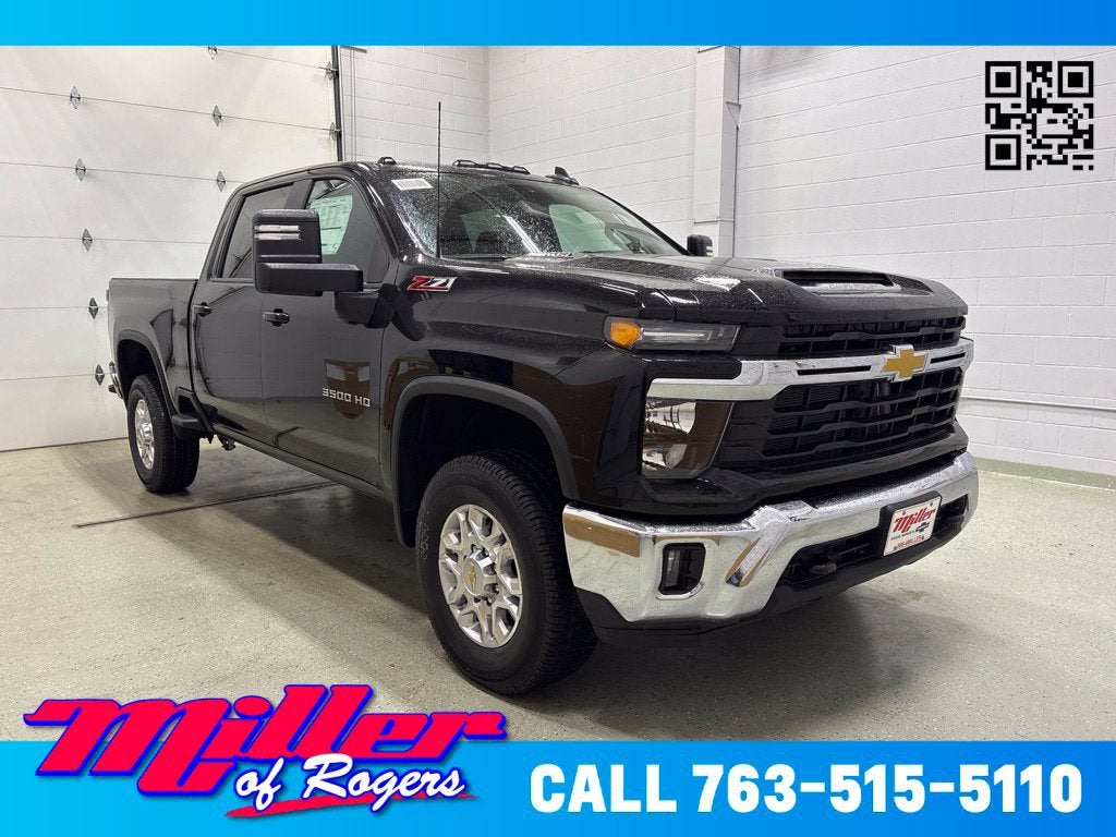 Black 2026 Chevrolet Silverado 3500HD Pickup Truck Four-Wheel Drive Automatic