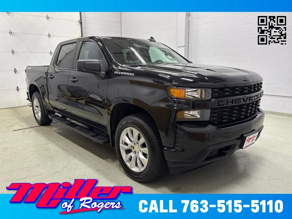 Black 2020 Chevrolet Silverado 1500 Pickup Truck Four-Wheel Drive Automatic