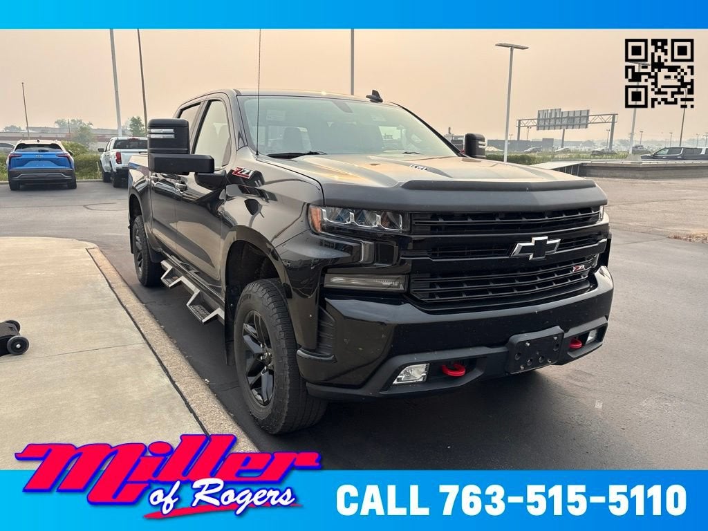 Black 2020 Chevrolet Silverado 1500 Pickup Truck Four-Wheel Drive Automatic