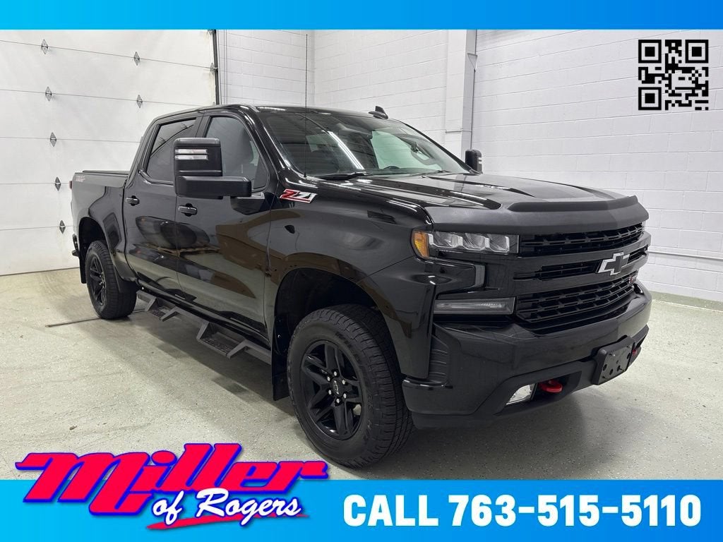 Black 2020 Chevrolet Silverado 1500 Pickup Truck Four-Wheel Drive Automatic