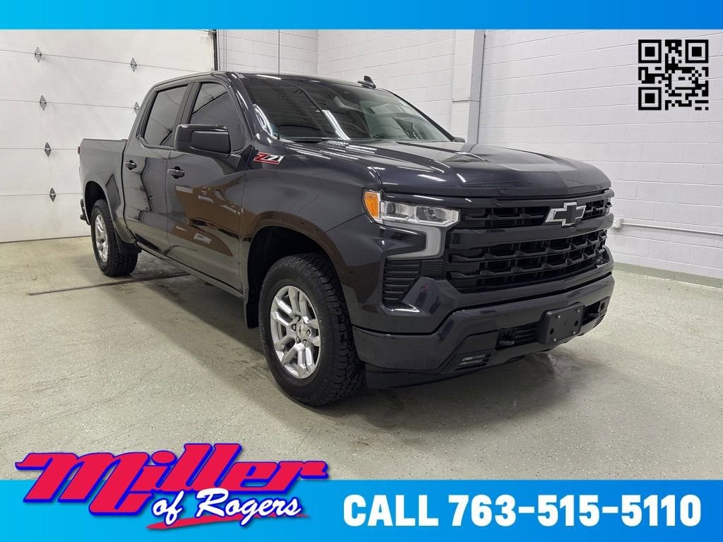 Dark Ash Metallic 2024 Chevrolet Silverado 1500 Pickup Truck Four-Wheel Drive Automatic