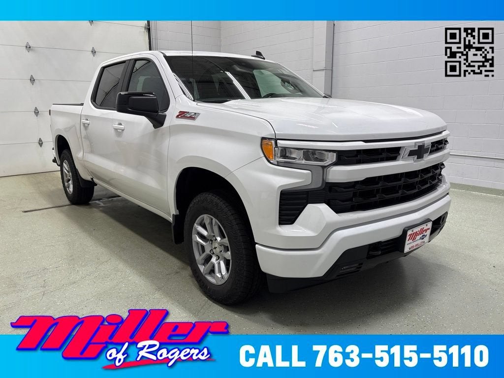 Summit White 2026 Chevrolet Silverado 1500 Pickup Truck Four-Wheel Drive Automatic
