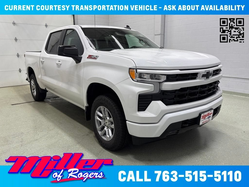 Summit White 2026 Chevrolet Silverado 1500 Pickup Truck Four-Wheel Drive Automatic