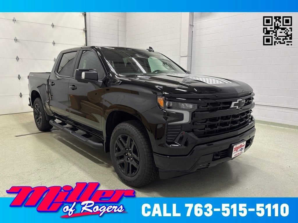 Black 2026 Chevrolet Silverado 1500 Pickup Truck Four-Wheel Drive Automatic