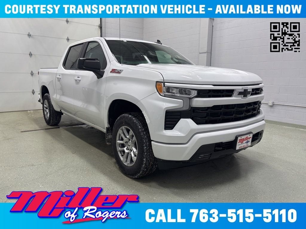 Summit White 2026 Chevrolet Silverado 1500 Pickup Truck Four-Wheel Drive Automatic