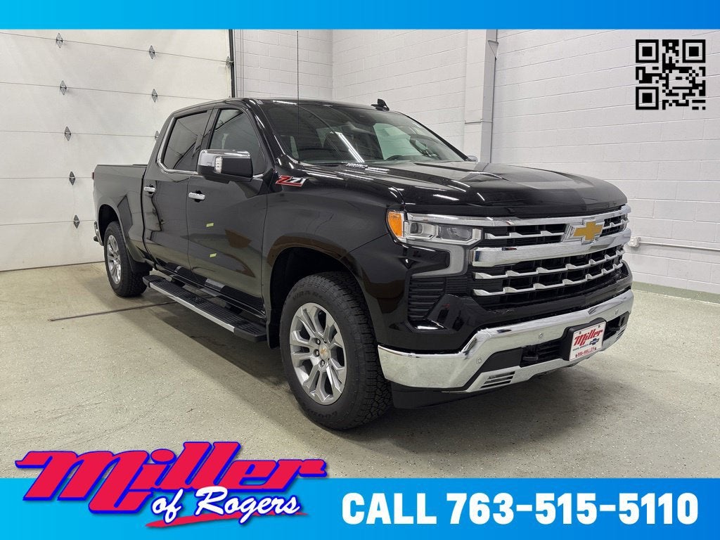 Black 2026 Chevrolet Silverado 1500 Pickup Truck Four-Wheel Drive Automatic