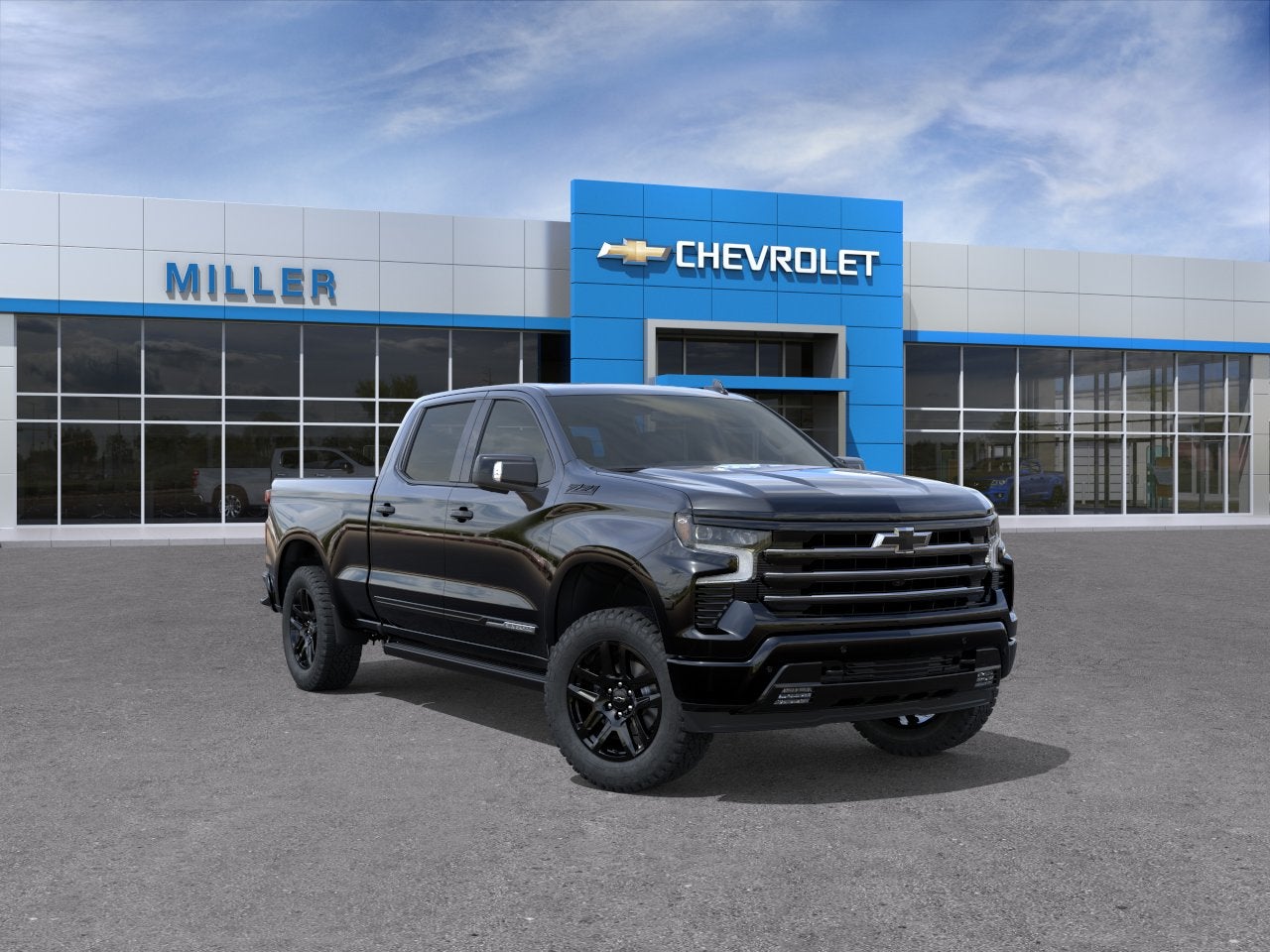 Black 2026 Chevrolet Silverado 1500 Pickup Truck Four-Wheel Drive Automatic