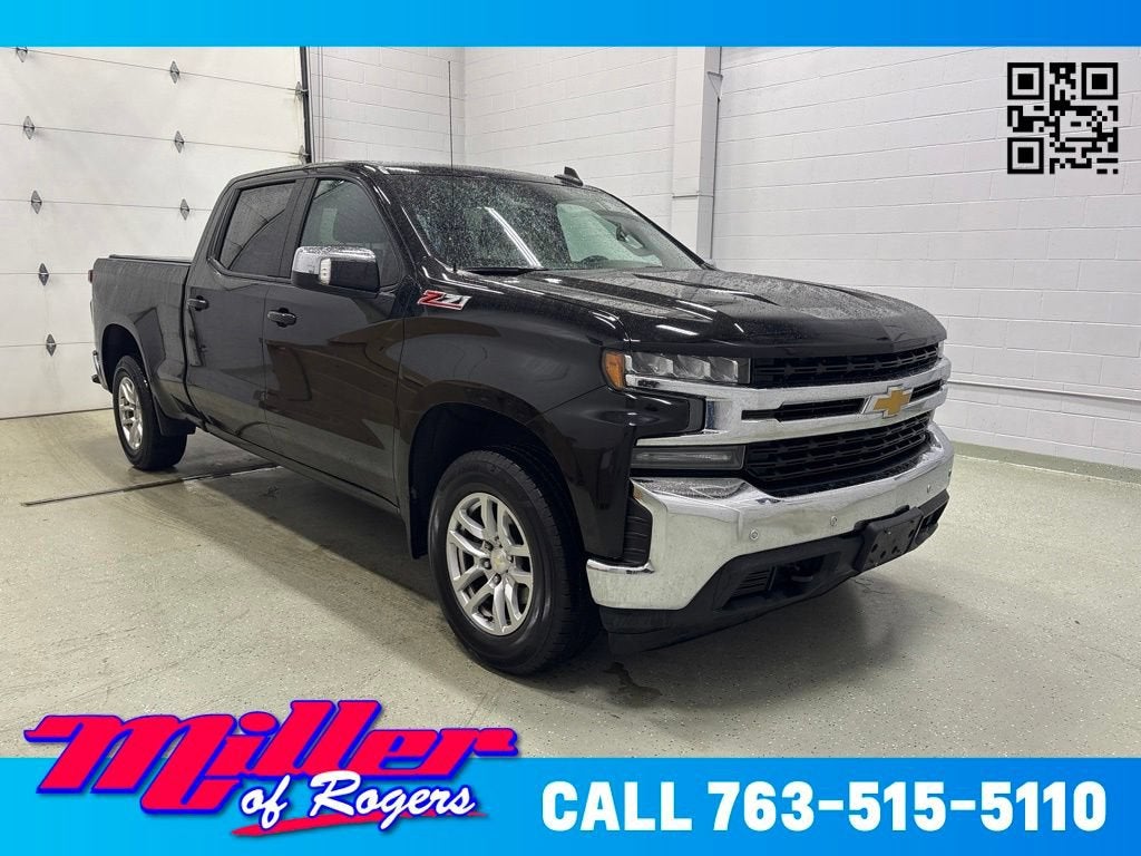 Black 2021 Chevrolet Silverado 1500 Pickup Truck Four-Wheel Drive Automatic