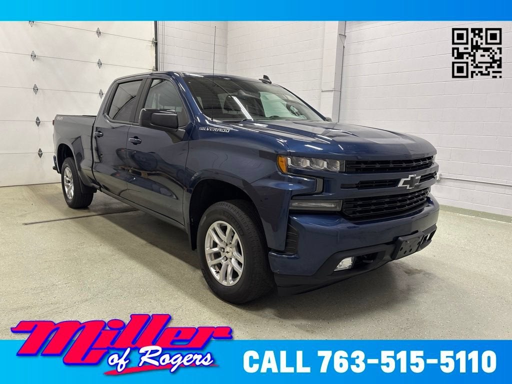 Northsky Blue Metallic 2019 Chevrolet Silverado 1500 Pickup Truck Four-Wheel Drive Automatic
