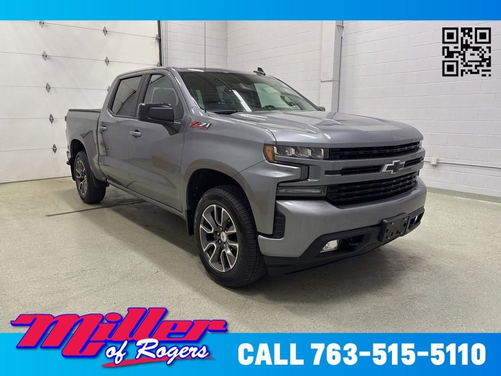 Gray (Satin Steel Metallic) 2021 Chevrolet Silverado 1500 Pickup Truck Four-Wheel Drive Automatic