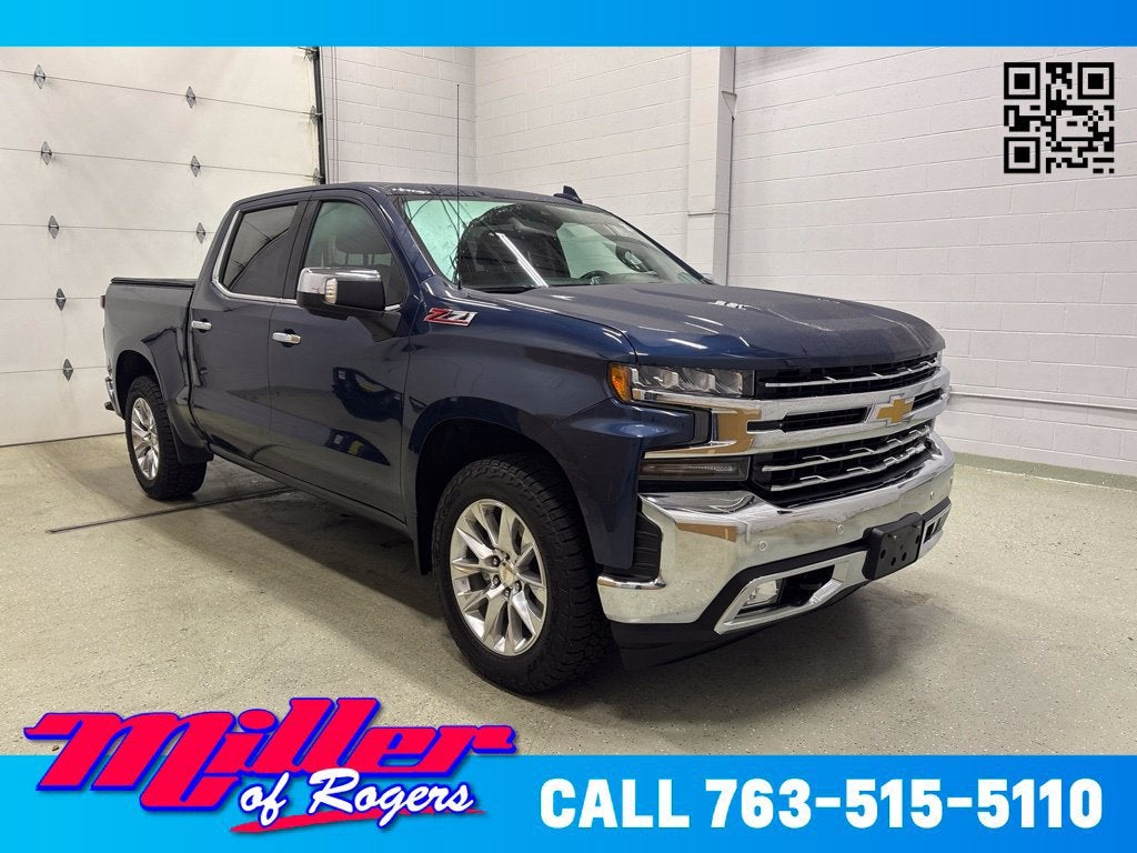 Northsky Blue Metallic 2021 Chevrolet Silverado 1500 Pickup Truck Four-Wheel Drive Automatic