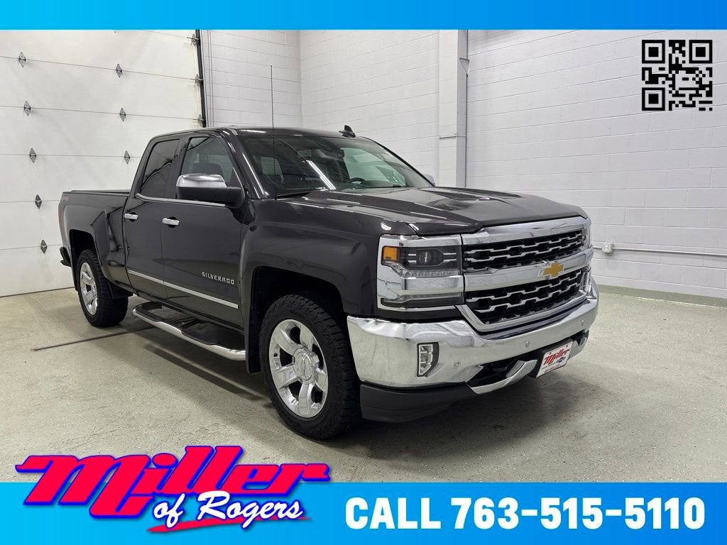 Gray (Tungsten Metallic) 2016 Chevrolet Silverado 1500 Pickup Truck Four-Wheel Drive Automatic