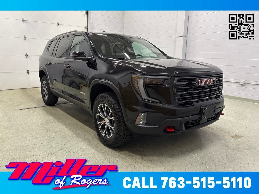 Black (Ebony Twilight Metallic) 2025 GMC Acadia SUV / Crossover Four-Wheel Drive Automatic