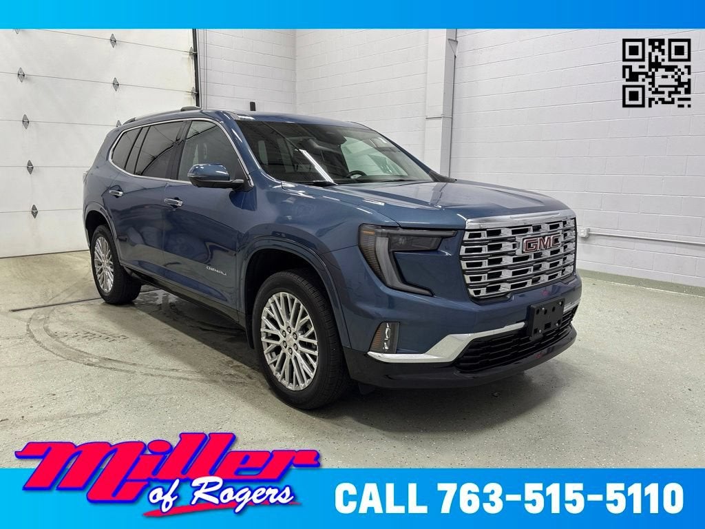 Downpour Metallic 2025 GMC Acadia SUV / Crossover Four-Wheel Drive Automatic