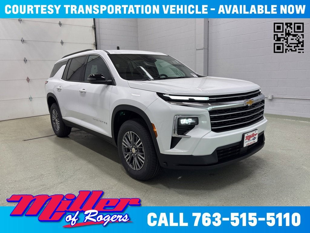 Summit White 2026 Chevrolet Traverse SUV / Crossover Four-Wheel Drive Automatic