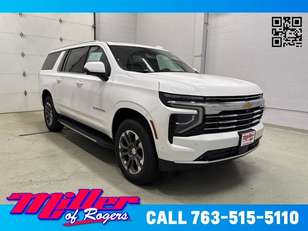 Summit White 2026 Chevrolet Suburban SUV / Crossover Four-Wheel Drive Automatic