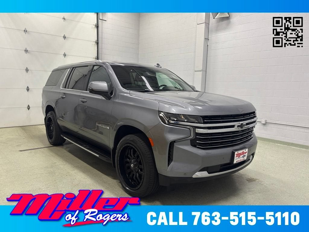 Gray (Satin Steel Metallic) 2022 Chevrolet Suburban SUV / Crossover Four-Wheel Drive Automatic