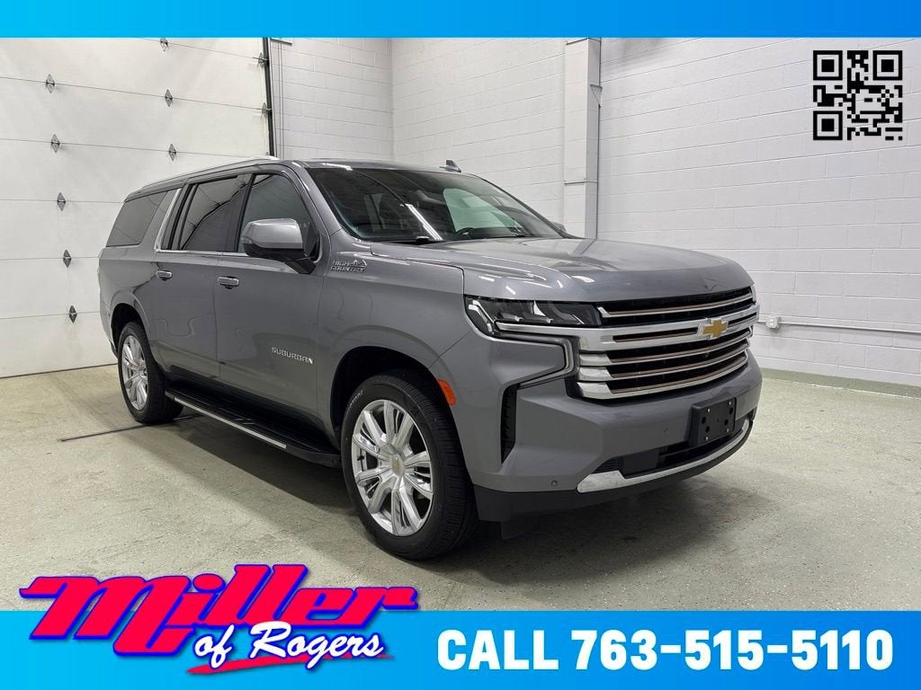 Gray (Satin Steel Metallic) 2021 Chevrolet Suburban SUV / Crossover Four-Wheel Drive Automatic