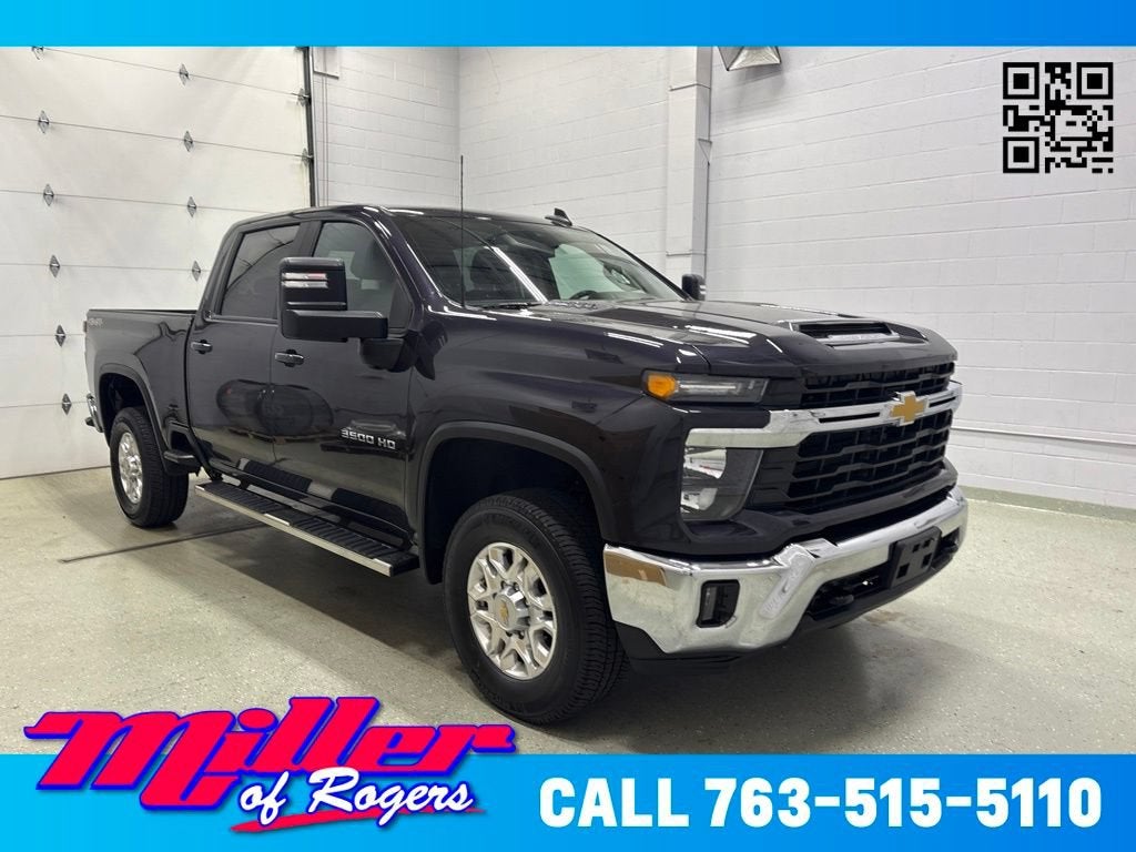 Dark Ash Metallic 2024 Chevrolet Silverado 3500HD Pickup Truck Four-Wheel Drive Automatic