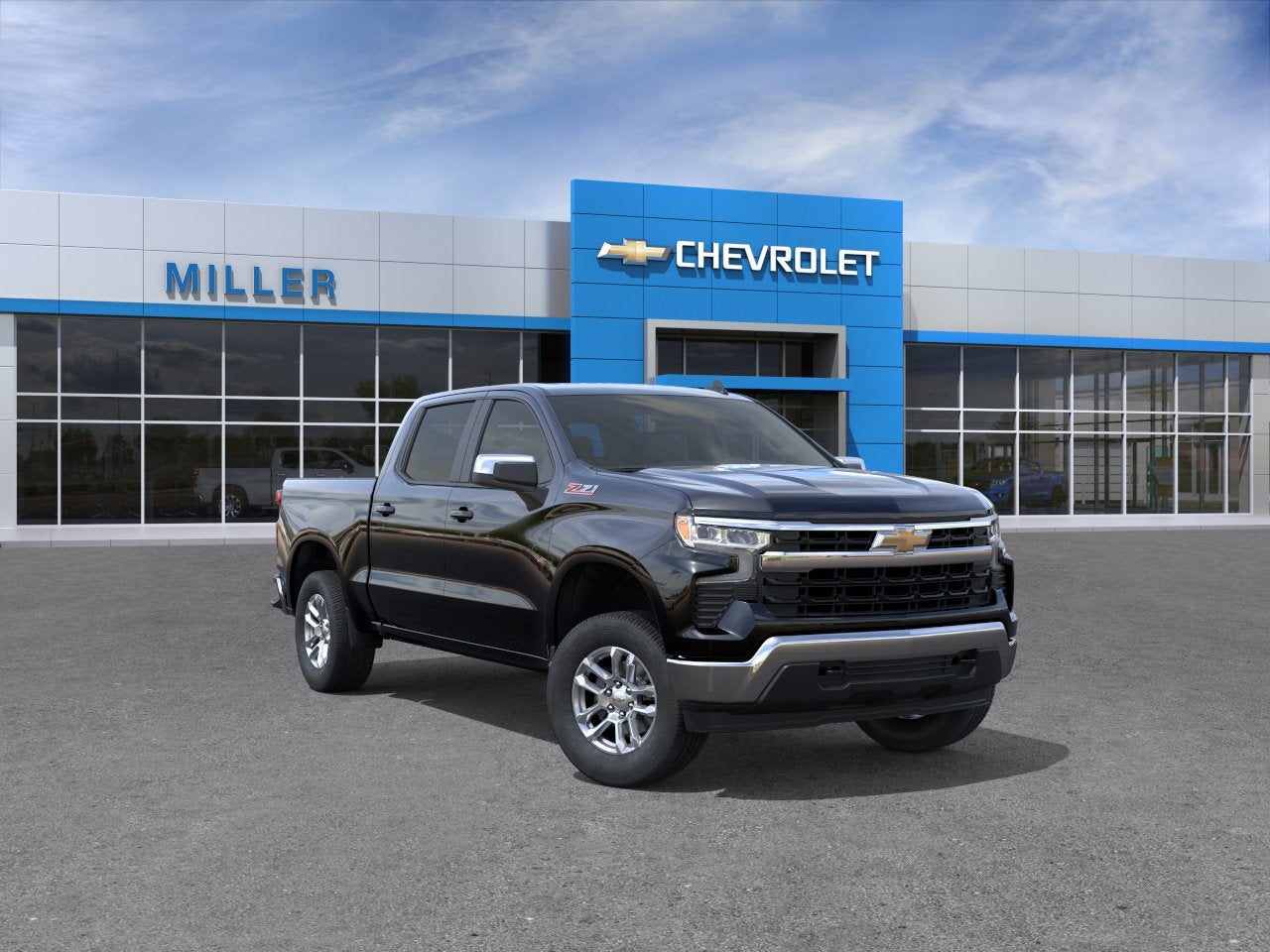 Black 2026 Chevrolet Silverado 1500 Pickup Truck Four-Wheel Drive Automatic